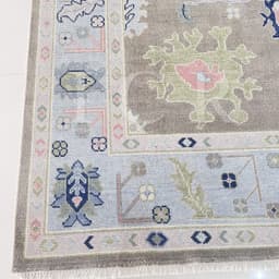 Avalon Pastel Medallion Grey Rug 8