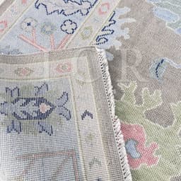 Avalon Pastel Medallion Grey Rug 7