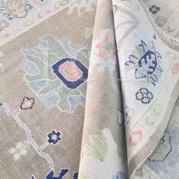 Avalon Pastel Medallion Grey Rug 6