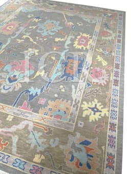 Prism Heritage Area Rug in Grey & Electric Pastels 1