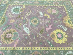 Sultanate Modern Persian Rug in Mauve & Chartreuse 5