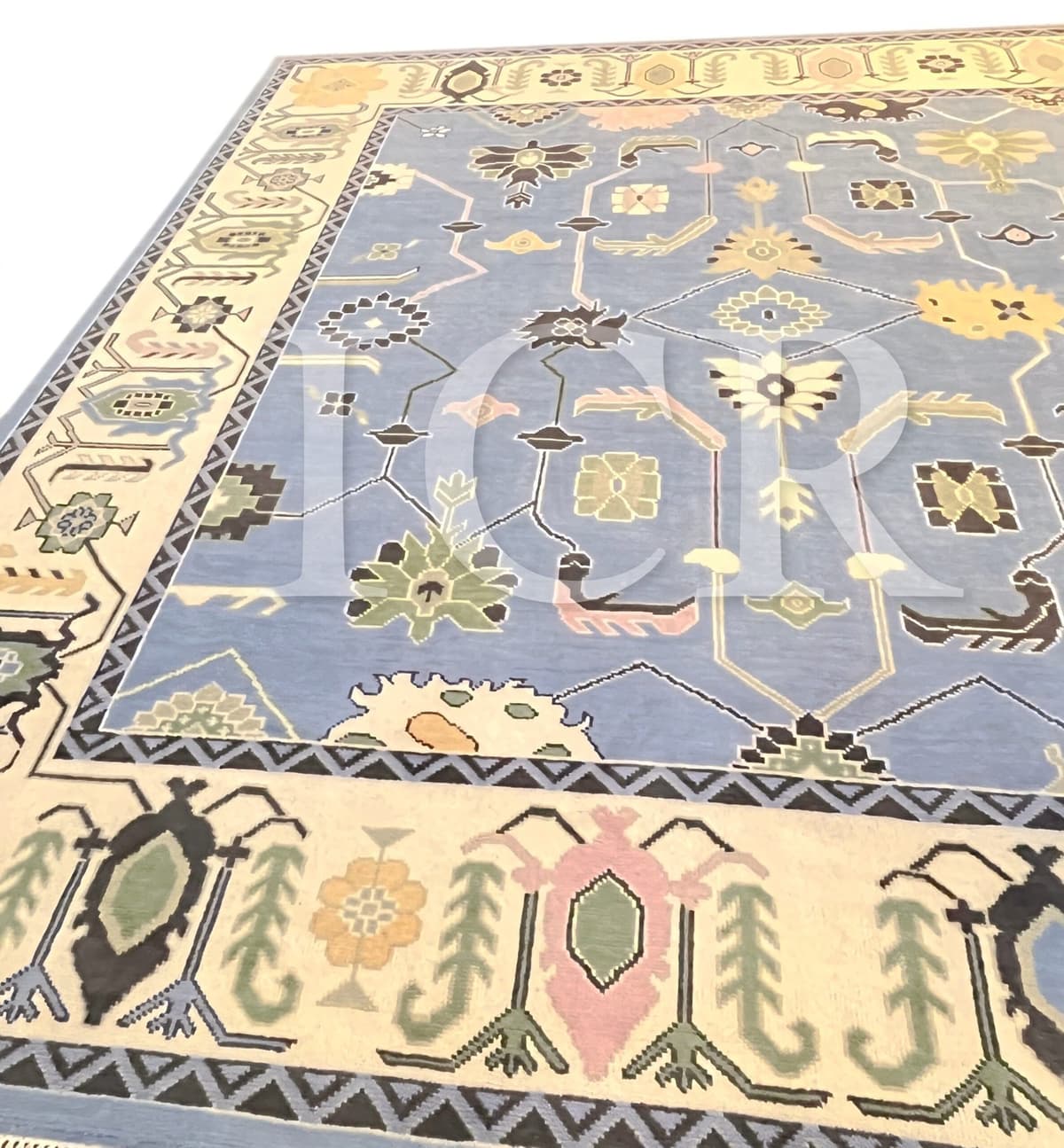 Sultanate Diamond Medallion Blue Rug