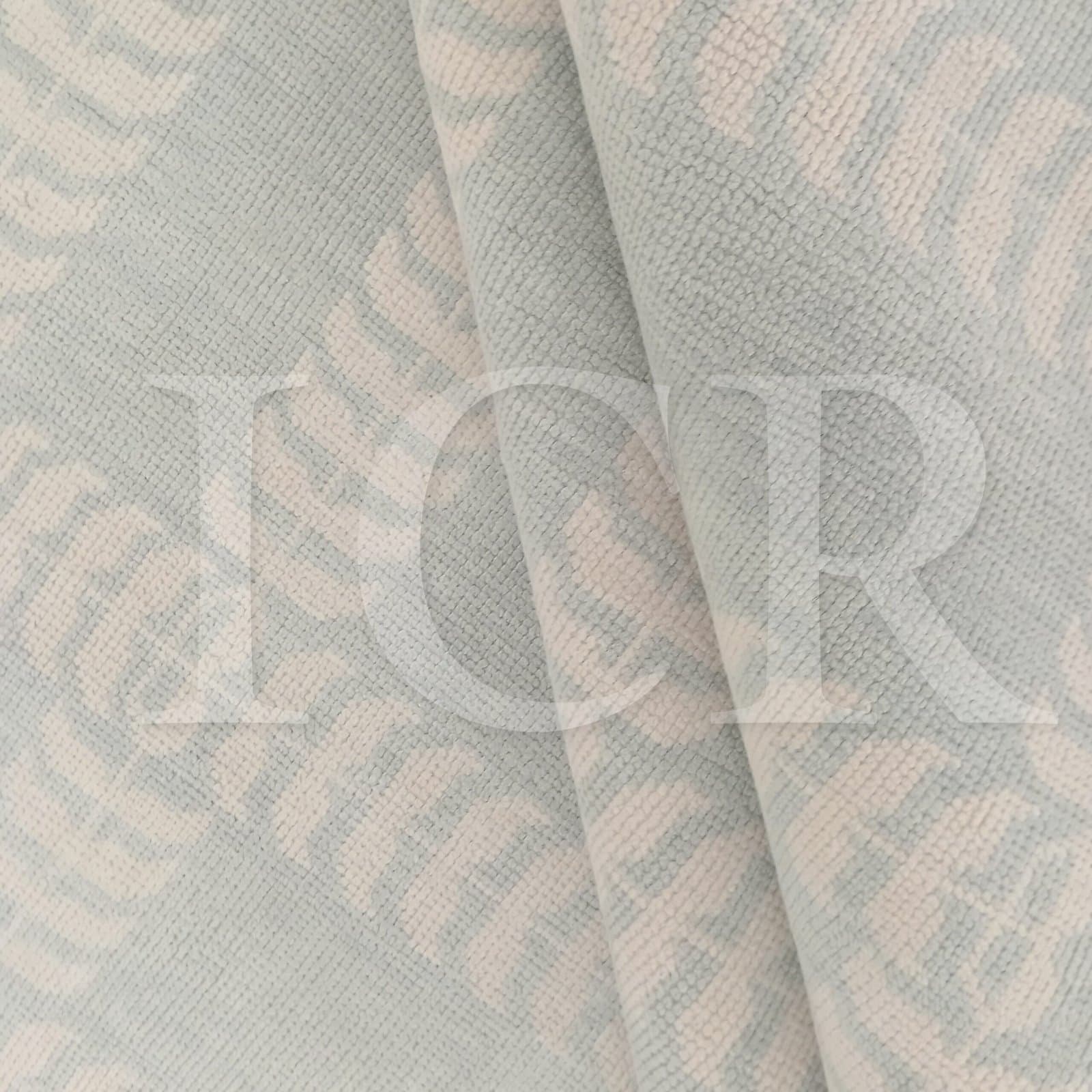 Misty Azure Botanical Handcrafted Rug