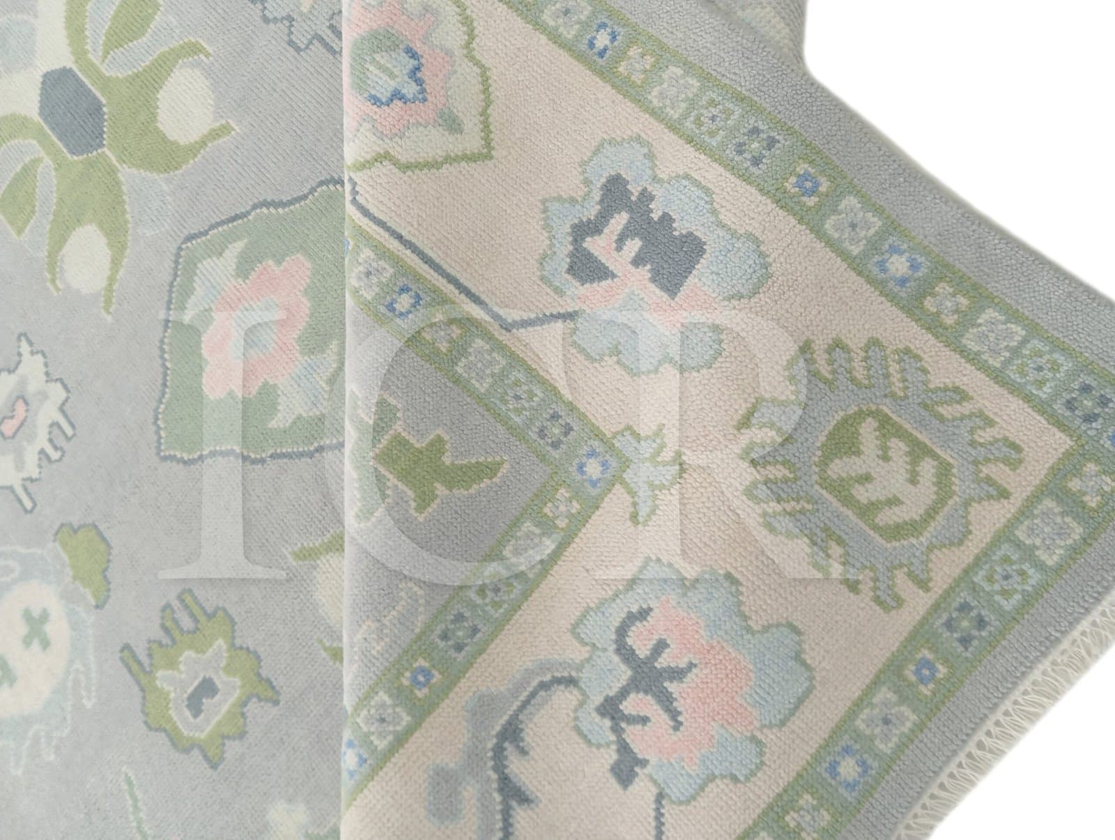 Sage Blossom Heritage Handcrafted Rug